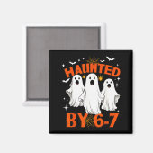 幽霊に取り憑かれた67のハロウィンコスチューム マグネット (正面/裏面)