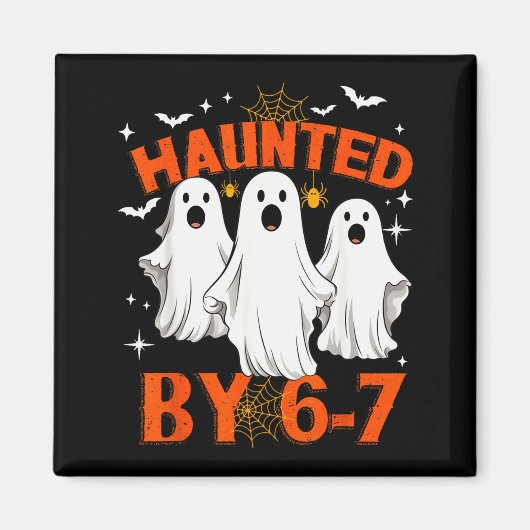幽霊に取り憑かれた67のハロウィンコスチューム マグネット (正面)