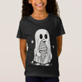 「幽霊のおやつ – ひねりのあるアイス不気味クリーム」 Tシャツ (正面)