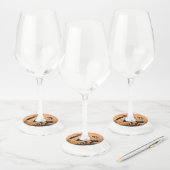 幽霊のきのこのペーパーワイングラスのラベル ワイングラスタグ (セット)