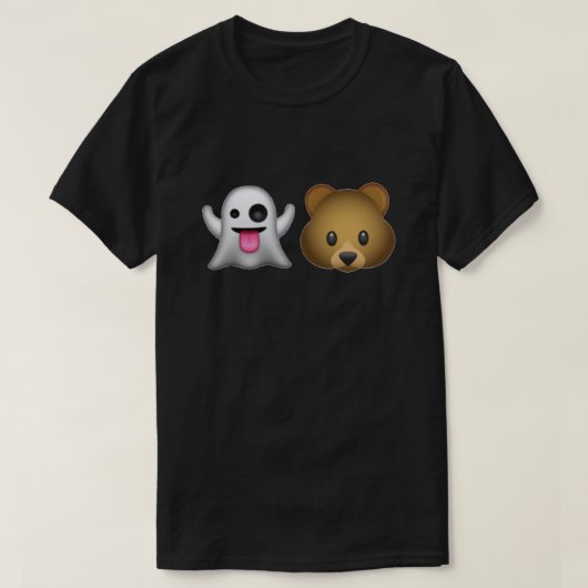 幽霊の👻くまの🐻のワイシャツ Tシャツ (デザイン正面)