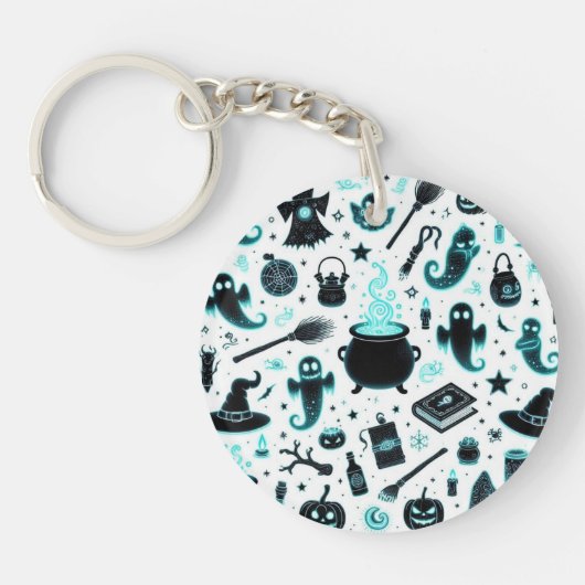 幽霊のようなグロー キーホルダー (正面)