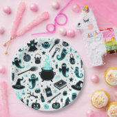 幽霊のようなグロー ペーパープレート (パーティー)