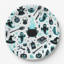 幽霊のようなグロー ペーパープレート