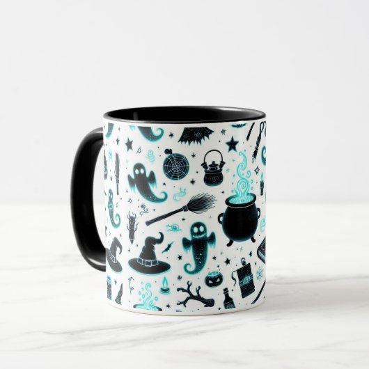 幽霊のようなグロー マグカップ (正面左)