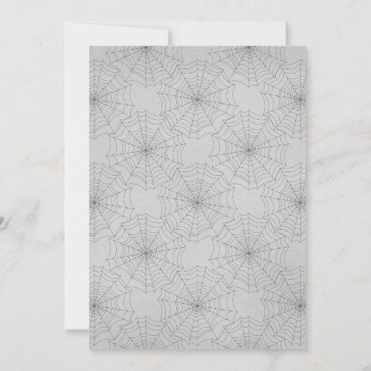 幽霊のような事件のハロウィーン 招待状 (裏面)