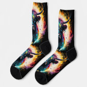 幽霊のような恵み:幽霊のようなホログラフィックな高地の牛 ソックス (左)