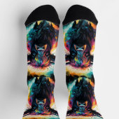 幽霊のような恵み:幽霊のようなホログラフィックな高地の牛 ソックス (上部)