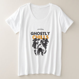 幽霊のような悪寒を追いかける プラスサイズTシャツ
