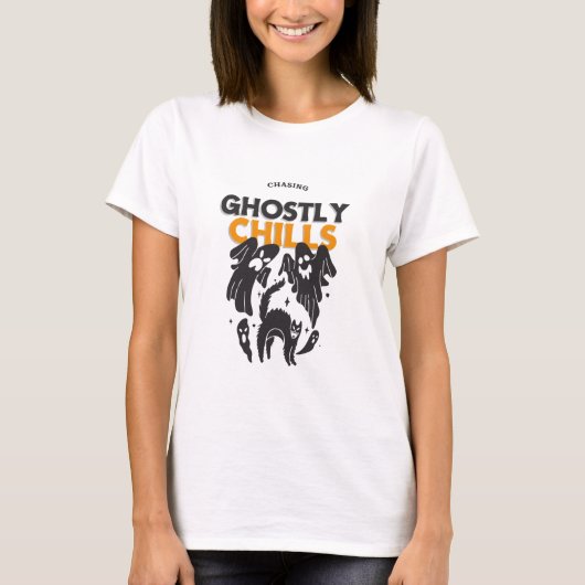 幽霊のような悪寒を追いかける Tシャツ (正面)