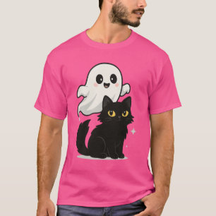 幽霊のような猫の不気味雰囲気 – かわいいTシャツ Tシャツ