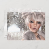 幽霊のような目をした人 ポストカード (正面/裏面)