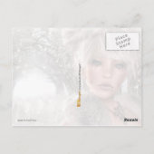 幽霊のような目をした人 ポストカード (裏面)