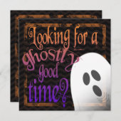 幽霊のような良いハロウィーン不気味招待状 招待状 (正面/裏面)