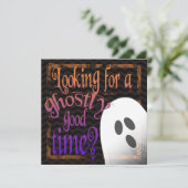幽霊のような良いハロウィーン不気味招待状 招待状 (スタンド正面)