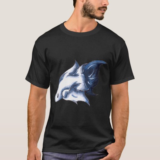 幽霊のような青 Tシャツ (正面)
