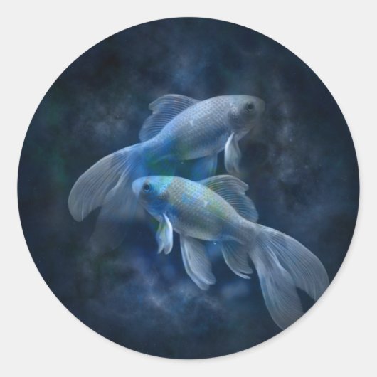 幽霊のような魚 ラウンドシール (正面)