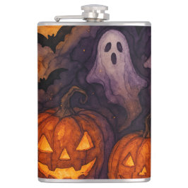 幽霊のよく出るかぼちゃ不気味と夜 フラスク