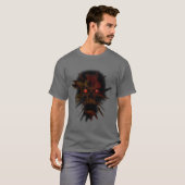 幽霊のよく出るなスカル Tシャツ (正面フル)
