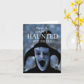 幽霊のよく出るなリヴァプールの挨拶状 カード (黄色い花)