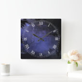 幽霊のよく出るな丘の家の正方形のローマ数字の時計 スクエア壁時計 (ホーム)