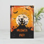 幽霊のよく出るな城のハローウィンパーティ 招待状 (スタンド正面)