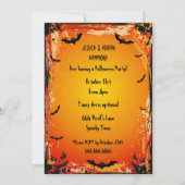 幽霊のよく出るな城のハローウィンパーティ 招待状 (裏面)