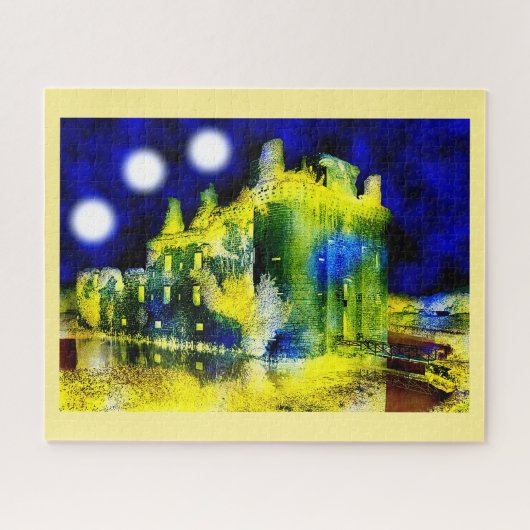 幽霊のよく出るな城 ジグソーパズル (横)