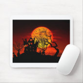 幽霊のよく出るな夜、お化け屋敷! (ハロウィンの) ~ マウスパッド (マウス)