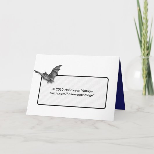 幽霊のよく出るな大邸宅のカスタムな挨拶状 招待状 (裏面)