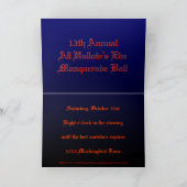 幽霊のよく出るな大邸宅のカスタムな挨拶状 招待状 (内部)