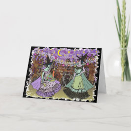 幽霊のよく出るな森林のEdwardianの2人の魔法使い カード