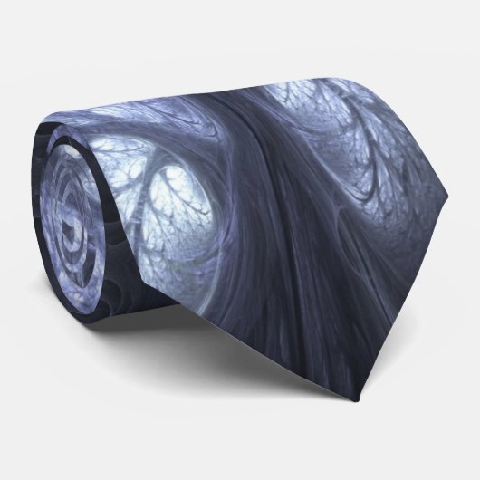 幽霊のよく出るな森林フラクタルのタイ ネクタイ (ロール)