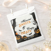 幽霊のよく出るスイーツ&不気味トリートハッピーハローウィン フェイバーバッグ (クリップ留めされた状態)