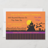 幽霊のよく出るストライプ 招待状 (正面)