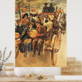 幽霊のよく出るハイライドジャックO'ランタンパンプキンムーン ポスター (キッチン)