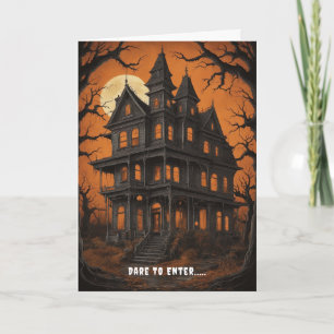 幽霊のよく出るハウスアットナイトハロウィーン カード