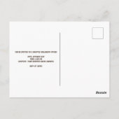 幽霊のよく出るハウスアットナイトハロウィーン ポストカード (裏面)