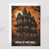 幽霊のよく出るハウスアットナイトハロウィーン 招待状 (正面/裏面)