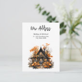 幽霊のよく出るハウスウィズパンプキンスハロウィンニューホーム ポストカード (スタンド正面)