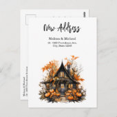 幽霊のよく出るハウスウィズパンプキンスハロウィンニューホーム ポストカード (正面/裏面)