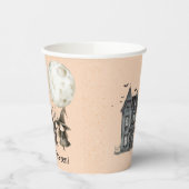 幽霊のよく出るハウスウィッチ不気味ハローウィンパーティ 紙コップ (左)