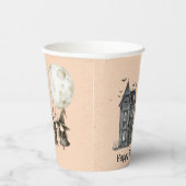 幽霊のよく出るハウスウィッチ不気味ハローウィンパーティ 紙コップ (右)