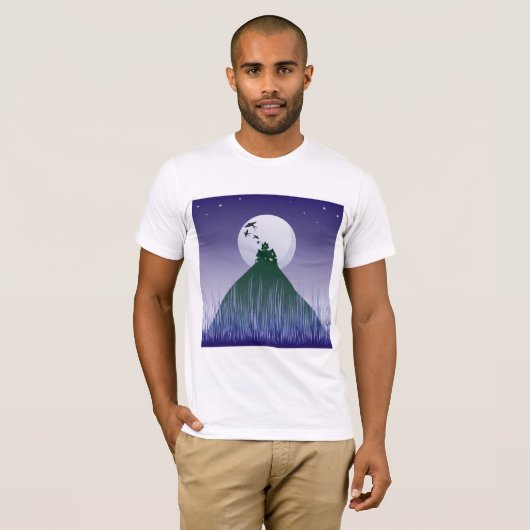 幽霊のよく出るハウスオンアヒルメンズTシャツ Tシャツ (正面フル)