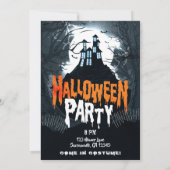幽霊のよく出るハウスオンザヒルハロウィーンの衣装パーティー 招待状 (裏面)