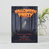 幽霊のよく出るハウスゾンビダンスハローウィンパーティ 招待状 (スタンド正面)