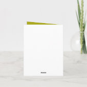 幽霊のよく出るハウスハッピーハローウィン カード (裏面)