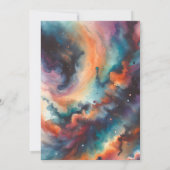 幽霊のよく出るハウスハロウィンスイーツ16バースデーパーティー 招待状 (裏面)