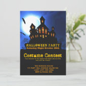 幽霊のよく出るハウスハロウィーンの衣装パーティー 招待状 (スタンド正面)