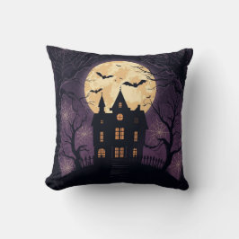 幽霊のよく出るハウスハロウィーンスクエアピロー クッション